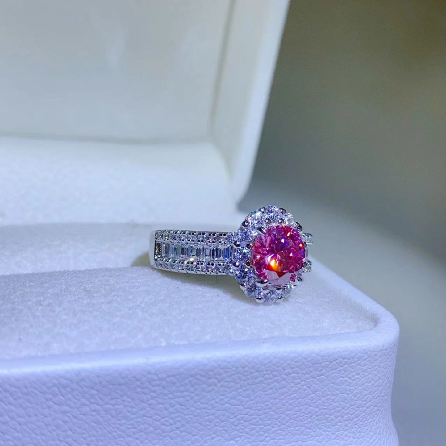 Kara 1 Carat Moissanite 925 Sterling Silver Ring