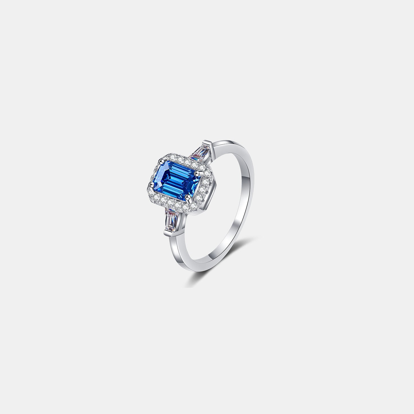 Mona 1 Carat Moissanite 925 Sterling Silver Ring